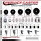 Service Caster 5'' Phenolic Wheel Swivel 7/8'' Square Stem Caster Set 2 Brakes, 4PK SCC-SQ20S514-PHS-PLB-78-2-S-2 - alternate 4